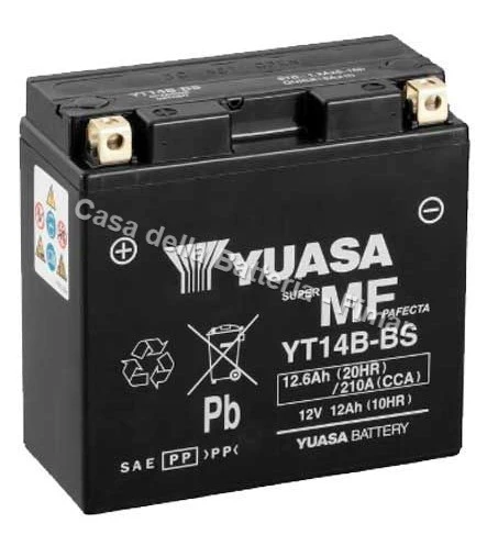 Batteria avviamento YT14B-BS Yuasa - Image 2