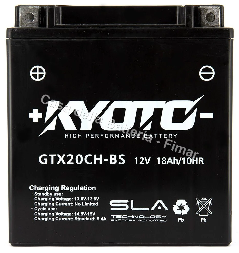 Batteria avviamento YTX20CH-BS Kyoto - Image 2
